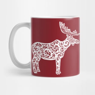 Elks or Mooses in Love - cool animal design - on dark colors Mug